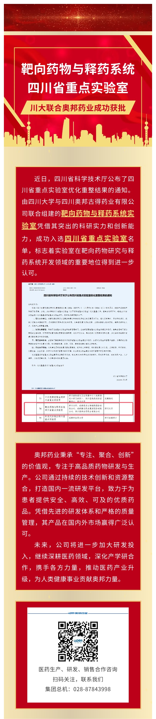 川大聯(lián)合奧邦藥業(yè)成功獲批靶向藥物與釋藥系統(tǒng)四川省重點實驗室.jpg